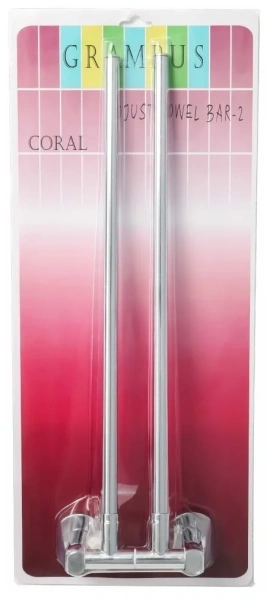 Полотенцедержатель поворотный двойной Grampus Coral GR-7002A